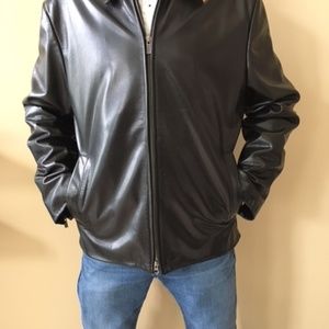 Banana Republic Leather Bomber Jacket